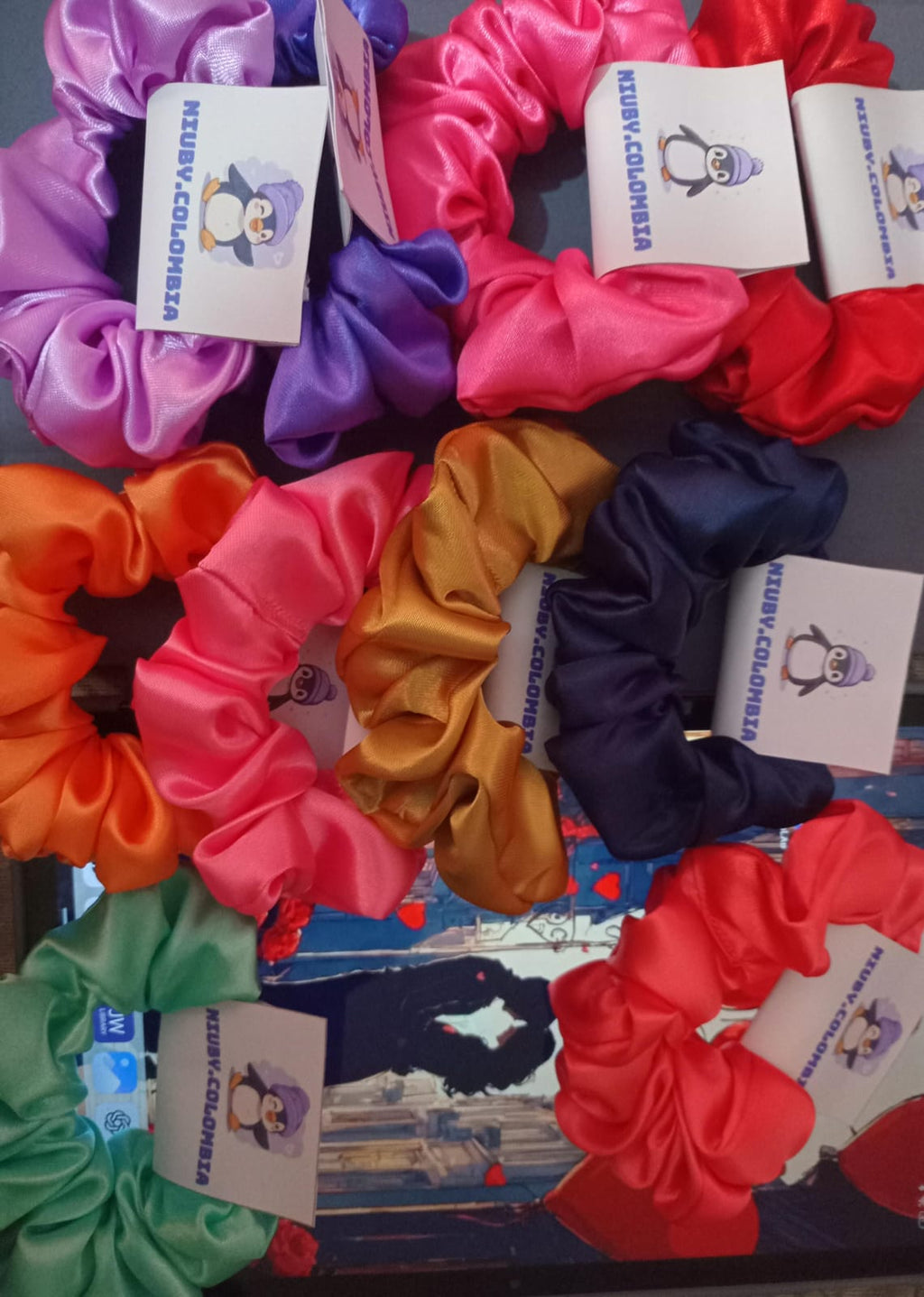 Scrunchies de satín