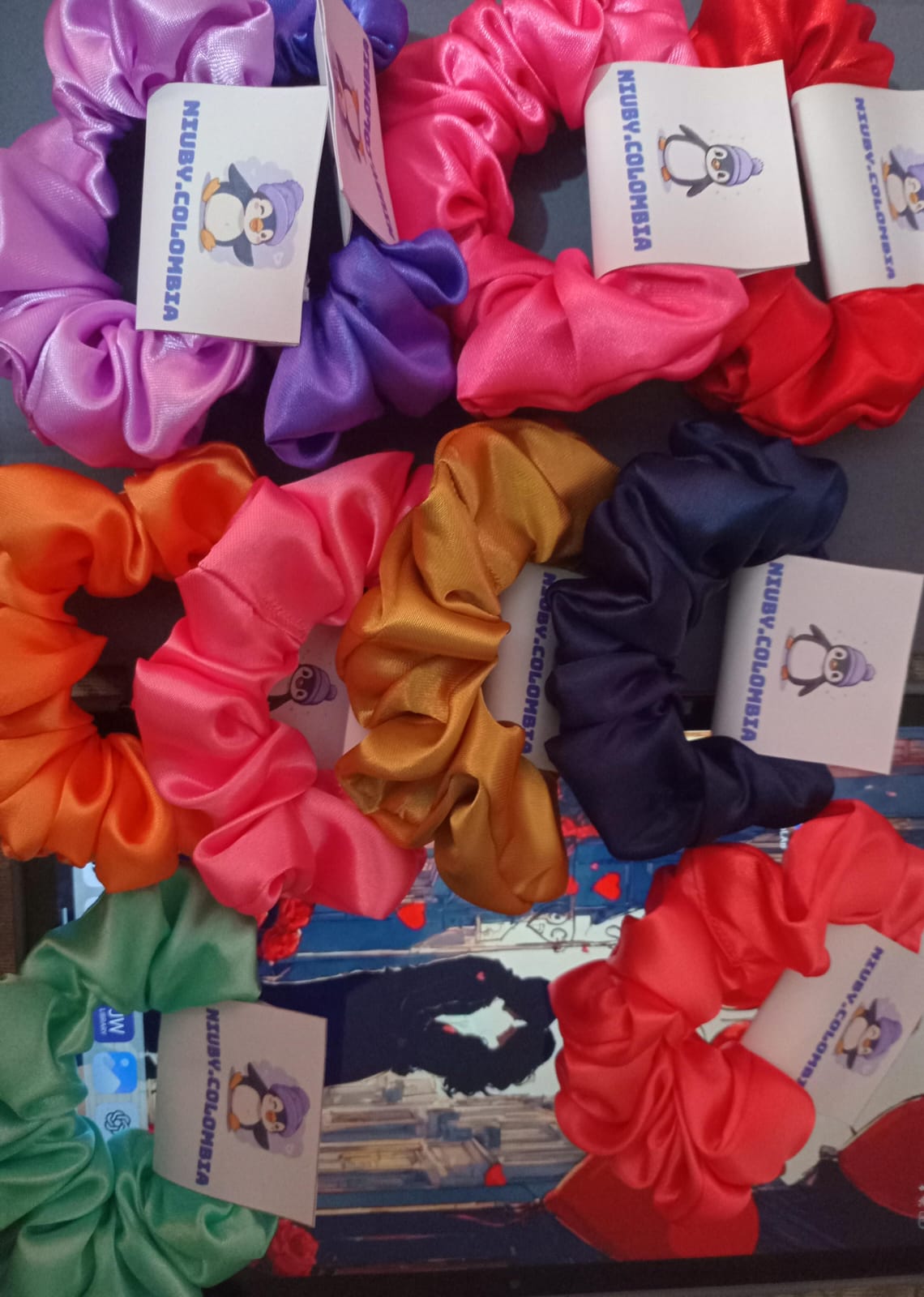 Scrunchies de satín